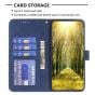 Brilliance LUX iPhone 16 Pro Max Flip PU Leather Retro Business linear Wallet with Card Pockets Case Blue