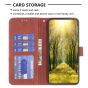 Brilliance LUX iPhone 16 Pro Flip PU Leather Retro Business linear Wallet with Card Pockets Case Brown