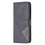Brilliance LUX iPhone 16 Flip PU Leather Retro Business linear Wallet with Card Pockets Case Black