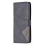 Brilliance LUX iPhone 15 Plus Flip PU Leather Retro Business linear Wallet with Card Pockets Case Black