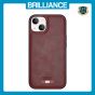 Brilliance LUX iPhone 13 TPU PC Leather Scratch Proof Hybrid Case Red