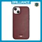 Brilliance LUX iPhone 14 Plus TPU PC Leather Scratch Proof Hybrid Case Red