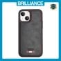 Brilliance LUX iPhone 15 TPU PC Leather Scratch Proof Hybrid Case Black