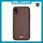 Brilliance LUX iPhone XR TPU PC Leather Scratch Proof Hybrid Case Brown