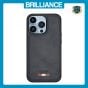 Brilliance LUX iPhone 15 Pro TPU PC Leather Scratch Proof Hybrid Case Blue