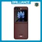 Brilliance LUX Samsung Flip5 TPU PC Leather Scratch Proof Hybrid with folding Case Burgundy