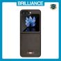 Brilliance LUX Samsung Flip5 TPU PC Leather Scratch Proof Hybrid with folding Case Green