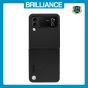 Brilliance LUX Samsung Flip3 PC Carbon Fiber Leather with folding Case Black