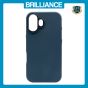 Brilliance LUX iPhone 16 Plus Luxury Vegan Soft Premium PU Leather with Metal Camera Case Blue