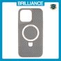 Brilliance LUX iPhone 16 Pro TPU+PC Magnetic Airbag Anti-fall Phone Case Silver