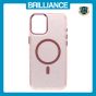 Brilliance LUX iPhone 16 Pro Bling Shiny Magnetic TPU+PC Clear Case With Lens Bracket Camera Stand Glitter Pink
