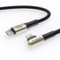 TRUSMI CA48-11 27W Type C to iPhone Angled LED Zinc Alloy Braided Cable