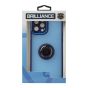 Brilliance LUX For iPhone 14 Pro 3D Electroplating with camera protector and Ringstand Case Blue