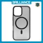 Brilliance LUX iPhone 16 TPU+PC Magnetic Skin-friendly Matte Phone Case Transparent Black
