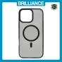Brilliance LUX iPhone 16 Pro Max TPU+PC Magnetic Skin-friendly Matte Phone Case Transparent Black