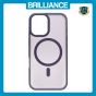 Brilliance LUX iPhone 16 TPU+PC Magnetic Skin-friendly Matte Phone Case Transparent Purple