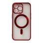 Brilliance LUX For iPhone 14 Electroplated Magnetic Case Red