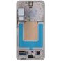 Samsung S24 LCD with Touch + Frame After Market Soft OLED Gray (ORIGINAL SIZE) (120 HZ)