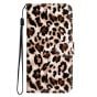 Brilliance LUX iPhone XR Flip PU Leather Wallet 3D Print Leopard with Wrist Strap Case