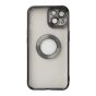 Brilliance LUX For iPhone 14 CD Pattern Plating Case + Lens Film Black
