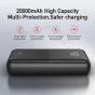 TRUSMI Power Bank Black with Digital Display PB03-013 (22.5W) (20000mAh)