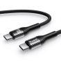 TRUSMI CA47-12 100W Type C to Type C LED Aluminum Alloy Braided Cable