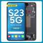 Samsung S23 5G  LCD with Touch + Frame After Market OLED Green