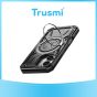 TRUSMI iPhone 12/12 Pro TPU+PC Magnetic Mech Master Phone Case Black