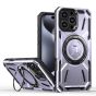 TRUSMI iPhone 12/12 Pro TPU+PC Magnetic Mech Master Phone Case Purple