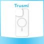 TRUSMI iPhone 11 TPU+PC Magnetic Skin-friendly Matte Phone Case Transparent White