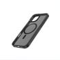 TRUSMI iPhone 12 Pro Max TPU+PC Magnetic Skin-friendly Matte Phone Case Transparent Black