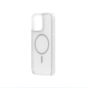 TRUSMI iPhone 12 Pro Max TPU+PC Magnetic Skin-friendly Matte Phone Case Transparent White