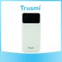 TRUSMI PB02-02 PD22.5W 10000mAh Power Bank with Digital Display USB & Type-C White