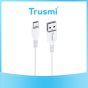 TRUSMI 3A USB To Type C Charging Cable White 2M