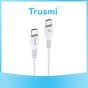 TRUSMI 60W Type C To Type C Charging Cable White 1M