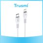 TRUSMI 27W Type C To iPhone Charging Cable White 1M