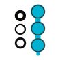 Samsung S25 5G Back Camera Lens With Cover Bezel Ring (Blue Black)