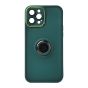 Brilliance LUX For iPhone 14 3D Electroplating with camera protector and Ringstand Case Green