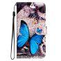 Brilliance LUX iPhone 13 Flip PU Leather Wallet 3D Print Butterfly with Wrist Strap Case