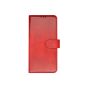 TRUSMI iPhone 16 Pro Max Cowhide Leather Wallet Case with Card Slot Red