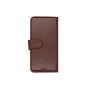 TRUSMI iPhone 16 Pro Max Cowhide Leather Wallet Case with Card Slot Dark Brown
