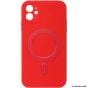 Brilliance LUX For iPhone 14 Pro Max Magnetic Liquid Silicone Case Red