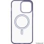 Brilliance LUX for Iphone 15 Pro Max 2.0 Imitation Hardware Inside Magnetic Suction Acrylic Case Purple