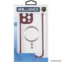 Brilliance LUX for Iphone 7P/8P Cow horn shell with CD lens film (electroplated button+dual color glass film) Case Red