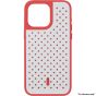 Brilliance LUX for Iphone 15 Honeycomb Color Changing Thermal Case red