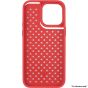 Brilliance LUX for Iphone 15 Honeycomb Color Changing Thermal Case red