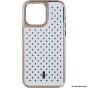 Brilliance LUX for Iphone 15 Pro Max Honeycomb plating heat sink case White