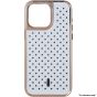 Brilliance LUX for Iphone 15 Pro Honeycomb plating heat sink case White