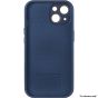 Brilliance LUX for Iphone 15 Pro Max Large glass window + Lotus Leaf Bracket Solid Color Case Blue