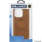 Brilliance LUX for Iphone 15 Skin phone case (TPU+PC material+PU leather material) Case Tan